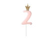 Picture of CANDLE CROWN PINK NUMBER 2